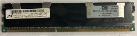 HP ProLiant DL360 G6 Server 4GB MT36JSZF51272PZ-1G4F1AB RAM Memory- 500203-061