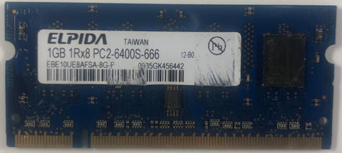 Elpida EBE10UE8AFSA-8G-F 1GB DDR2 Laptop RAM Memory