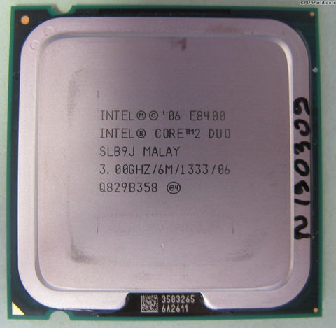 Intel Core 2 Duo E8400 CPU Processor- SLB9J