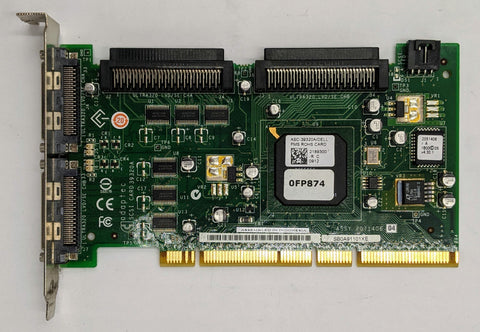 Dell PCI-X Ultra320 Dual Channel SCSI Network RAID Controller Card- FP874