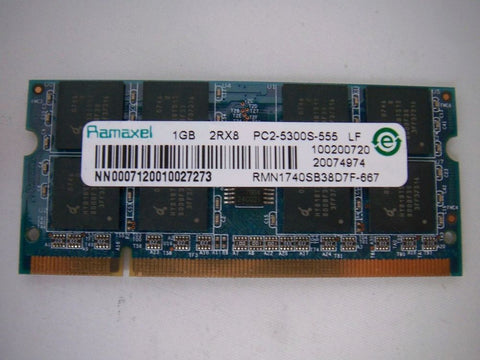 HP Pavilion DV2600 Laptop RMN1740SB38D7F-667 1GB DDR2 Laptop RAM Memory- 452062-001