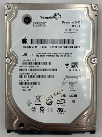 Seagate Momentus 5400.3 ST9160821AS 160GB Laptop Hard Drive