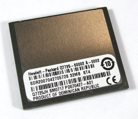 HP Color LaserJet 5550dn Printer 32MB Compact Flash Memory Card- Q7725-60002