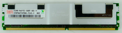 Hynix 512MB 1Rx8 PC2-5300F Memory Module- HYMP564F72CP8D3-Y5