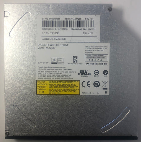Lenovo ThinkCentre M92z AIO DS-8ABSH DVD/CD Rewritable Drive- 45K0433