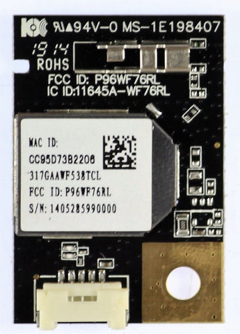 Vizio E500i-B1 LED TV 1E198407 Wifi Board- 317GAAWF538TCL