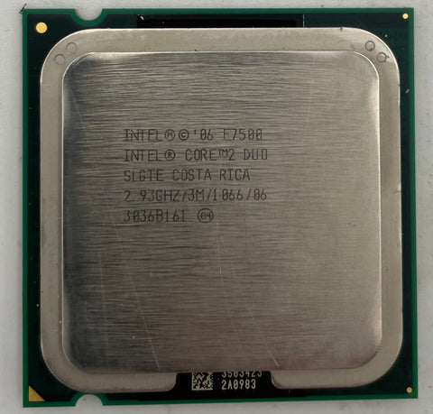 Intel Core 2 Duo E7500 Desktop CPU Processor- SLGTE