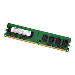 ELPIDA EBE11UD8AJWA-6E-E 1GB DESKTOP DIMM DDR2 PC5300(667) UNBUF 1.8v 2RX8 240P 128MX64 64mX8 CL5 8k