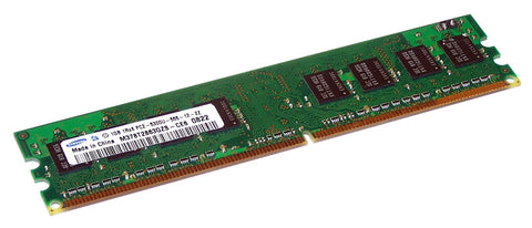 SAMSUNG M378T2863QZS-CE6 1GB DESKTOP DIMM DDR2 PC5300(667) UNBUF 1.8v 1RX8 240P 128MX64 128mX8 CL5 8