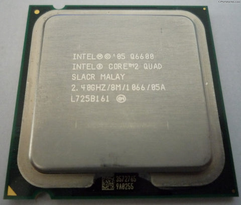 Intel Core 2 Quad Q6600 2.4GHz 2.40GHz 8M/1066 SLACR Socket 775 CPU Processor +