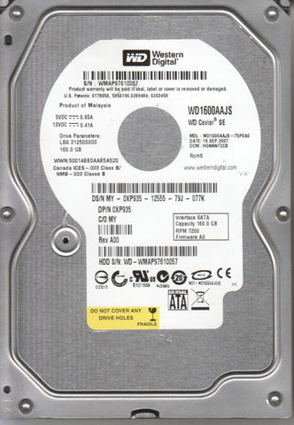 Western Digital 160GB SATA 3.5" Hard Drive WD1600AAJS-75PSA0