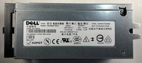 Dell PowerEdge 1800 Server 7000880-0000 675W Power Supply- KD045