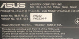 Asus VH222H-P 21.5" Widescreen LCD Monitor