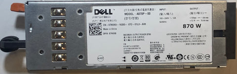 Dell PowerEdge R710 Server A870P-00 870W Power Supply- 7NVX8