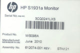 HP S1931a 18.5" Widescreen LCD Monitor