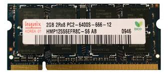 Hynix HMP125S6EFR8C-S6 2GB DDR2 Laptop RAM Memory