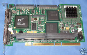 Qlogic Series 493 REV-C1 Dual SCSI 64BIT Card- ISP12160A