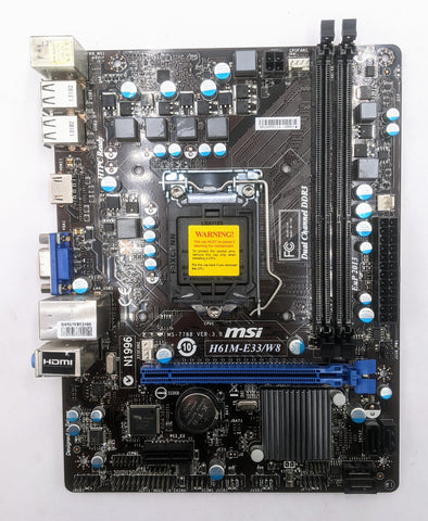 MSI H61M-E33/W8 Desktop Motherboard