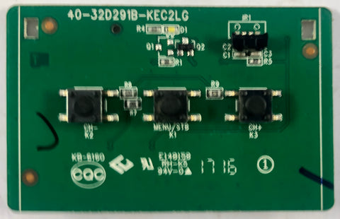 TCL 32S305 LED TV Key Button Board- 40-32D291B-KEC2LG
