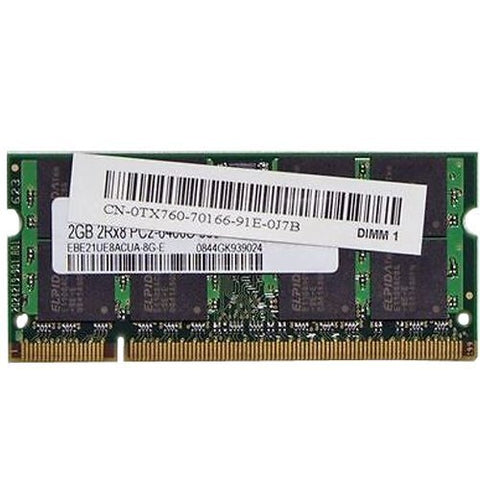 Elpida EBE21UE8ACUA-8G-E 2GB DDR2 Laptop RAM Memory