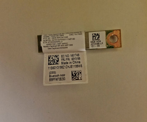 Lenovo ThinkPad W510 Bluetooth Daughter Card 60Y3199