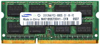Samsung M471B5673EH1-CF8 2GB DDR3 Laptop RAM Memory