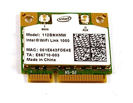 Intel Wifi Link 1000 112BNHMW Wireless Half Mini Card- 60Y3203