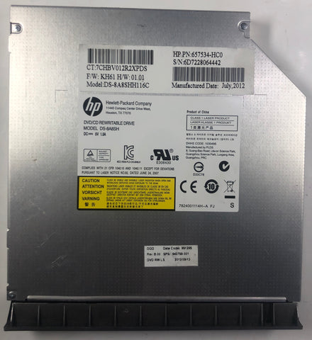 HP EliteBook 8460p Laptop DS-8A8SH DVD/CD Rewritable Drive- 642759-001