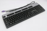 HP Silver/Black Wired PS/2 Keyboard JB- 434820-007
