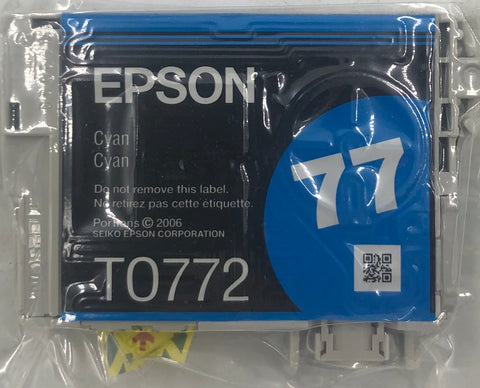 Epson 77 Cyan Ink Cartridge- T0772