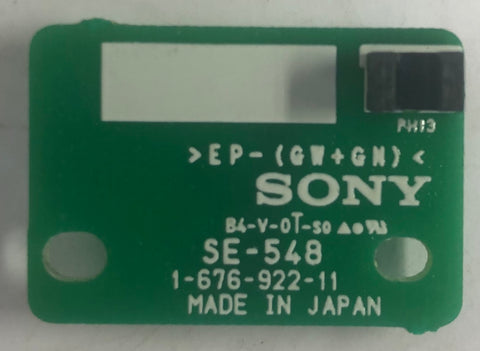 Sony DE845 Home Audio/Video Receiver SE-548 Port Board- 1-676-922-11