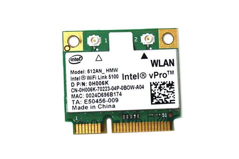 Intel 5100 Half Size MiniPCI-e Wifi Card-512AN_HMW