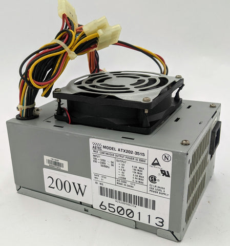 Gateway G6-300 Desktop ATX202-3515 200W Power Supply- 6500113