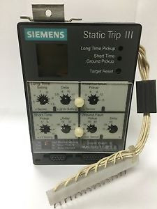 Siemens Static Trip III Electronic Trip Unit- RMS-TIG-TZ