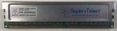 Super Talent D32PB12C 512MB DDR Desktop RAM Memory