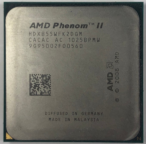 AMD Phenom II X2 B55 Desktop CPU Processor- HDXB55WFK2DGM