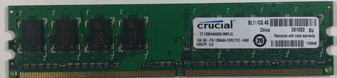 Crucial CT12864AA800.M8FJ3 1GB DDR2 Desktop RAM Memory