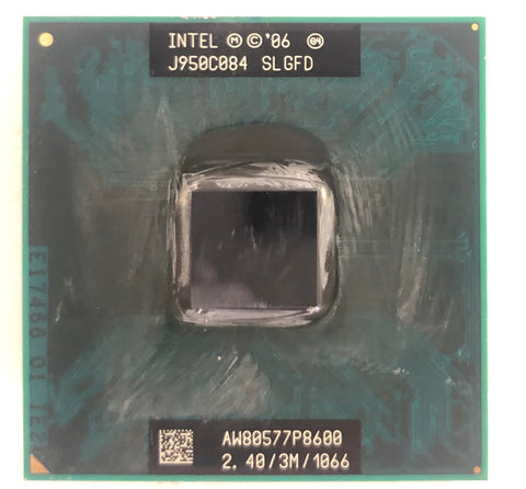 Intel Core 2 Duo P8600 Laptop CPU Processor- SLGFD