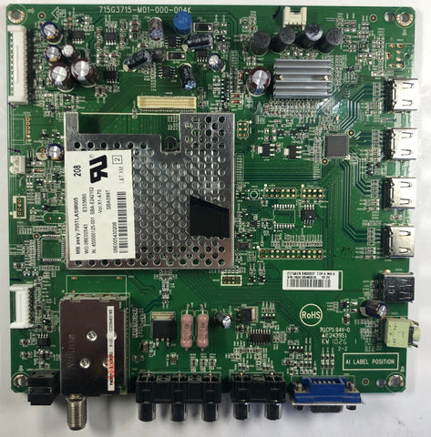 Vizio E320VA LCD TV 715G3715-M01-000-004K Main Board- TQACB5K00207