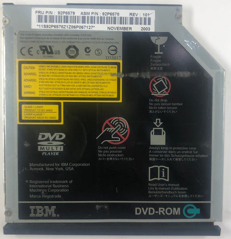 Lenovo ThinkPad T42 Laptop GDR-8083N DVD-ROM Drive- 92P6579