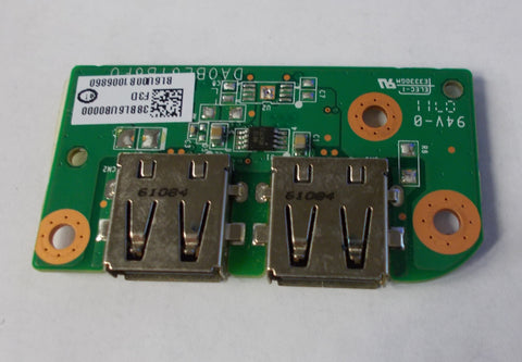 Toshiba Satellite L655D Laptop USB Port Board- 38BL6UB0000