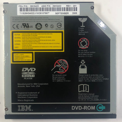 Lenovo eServer xSeries 336 Server GDR-8083N DVD-ROM Drive- 26K5403