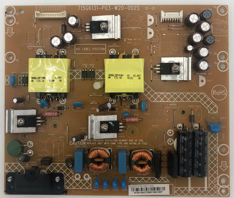 Vizio D40-D1 LED TV 715G6131-P03-W20-002S Power Supply Board- ADTVF3010AD7