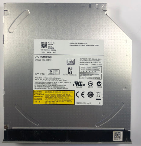 Dell Latitude E5530 Laptop DS-8D9SH DVD-ROM Drive- XJ8RD
