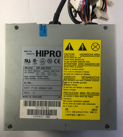 HP Compaq Pro 6000 Desktop HP-201 PPF 200W Power Supply- 230547-001