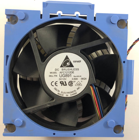 Dell PowerEdge T300 Server AFC1212DE Cooling Fan Assembly & Bracket- UG891
