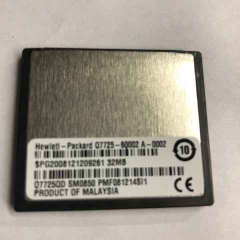 HP CP4005dn Color LaserJet Printer 32MB Q7725QD Compact Flash Firmware Memory- Q7725-60002