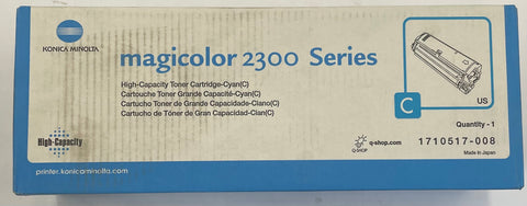 Konica Minolta Magicolor 2300 Series Cyan High Capacity Toner Cartridge- 1710517-008