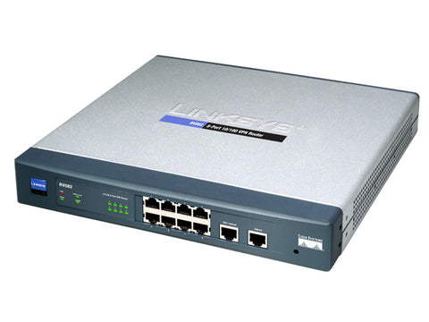 Cisco Linksys Dual WAN 8-Port 10/100 VPN Router- RV082