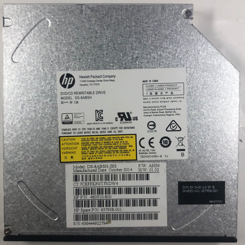 HP 19 AIO Desktop DS-8ABSH DVD/CD Rewriter Drive- 657958-001